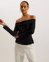 PHOLLYY-Tops-Off The Shoulder Fitted Top- Ted Baker Romania